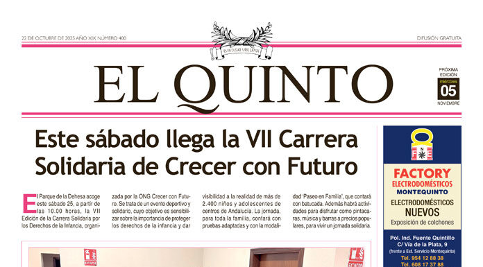 Periódico El Quinto nº 400 de 22 de octubre de 2025 Periódico El Quinto nº 400 de 22 de octubre de 2025