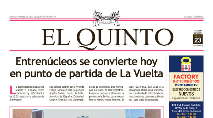 Periódico El Quinto nº 419 de 9 de septiembre de 2026 Periódico El Quinto