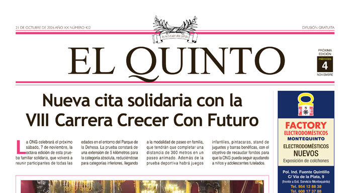 Periódico El Quinto nº 422 de 21 de octubre de 2026 Periódico El Quinto nº 422 de Montequinto